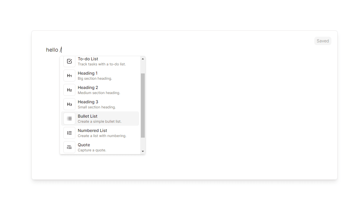 Tip Tap Editor